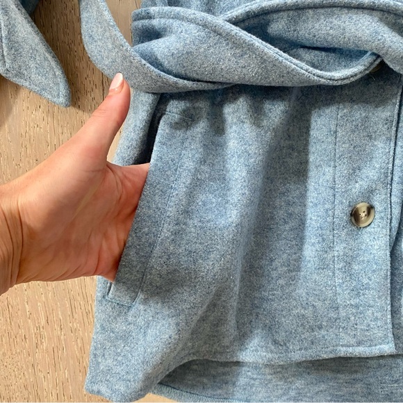 NWT Reitman’s Super Soft Light Blue Shacket - Picture 5 of 9